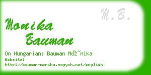 monika bauman business card